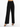 Wide-leg black pants with a high waist, featuring front pleats and a button closure, styled with strappy heels.
