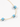 Gold chain anklet featuring vibrant blue beads with eye designs, adding a playful touch to any outfit.