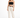 A woman stands confidently in a black cropped top and cream-colored high-waisted pants, paired with white sneakers.