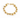 Gold bracelet featuring interlinked chain segments and spherical accents, creating a modern and stylish design.