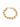 Gold bracelet featuring interlinked chain segments and spherical accents, creating a modern and stylish design.