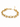 Gold bracelet featuring interlinked chains and spherical accents, creating a modern and elegant design.