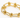 Gold bracelet featuring interlinked oval shapes and spherical accents, creating a modern and stylish design.