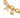 Gold bracelet featuring a textured chain with crescent moon and star charms.