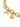 Gold bracelet featuring a textured chain with crescent moon and star charms.