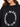 A close-up of a black sweatshirt featuring a circular text design with the words "STRESSED", "BLESSED", and "NOT" in...