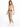 A woman stands confidently in a fitted beige top and light-colored trousers, paired with white sneakers.