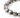 A close-up of a beaded bracelet featuring gray and black speckled stones interspersed with smooth black beads.