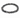 A circular bracelet made of dark, glossy beads with a mix of round and hexagonal shapes.