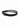 A sleek black bracelet featuring intertwined braided and smooth leather strands with a magnetic clasp.