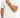A close-up of a man's wrist wearing a black bracelet, paired with a white t-shirt and denim jeans.