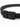 Black leather bracelet featuring a sleek, minimalist design with a magnetic clasp for easy wear.