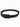 Black leather bracelet featuring a sleek, minimalist design with a smooth clasp closure.
