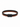 A sleek bracelet featuring intertwined black and brown leather with a minimalist magnetic clasp.