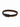 Two intertwined leather bands in black and brown, featuring a sleek black magnetic clasp.