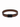 Brown leather bracelet featuring a sleek black clasp and layered design for a modern look.