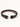 Two intertwined leather strands in dark brown and light brown, featuring a sleek black clasp.