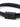 Black leather bracelet featuring a sleek magnetic clasp, showcasing a minimalist design and smooth texture.