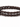 Braided dark brown bracelet made from textured material, featuring a double wrap design.