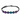 Colorful hexagonal beads are threaded on a black braided cord, creating a stylish bracelet design.