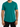 Carbon Classic Tee in turquoise, close-up of the crew neck and fabric
