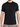 A fitted black short-sleeve shirt with a crew neckline, displayed on a male model against a light background.