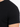 Close-up of a black short-sleeve shirt showcasing the smooth fabric and shoulder seam details.
