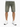 Casual olive green shorts with distressed detailing, paired with white athletic shoes.