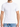 A man is wearing a plain white short-sleeve t-shirt paired with light blue jeans.