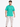 A man stands wearing a vibrant green t-shirt with a motivational text design, paired with light cargo pants.