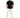 A man stands confidently in a black t-shirt and cream cargo pants, paired with stylish black sneakers.