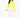 A model wearing a bright neon yellow turtleneck top paired with white joggers and white sneakers.