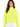 A woman models a bright neon yellow turtleneck sweater with long sleeves and a cropped fit.