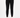 Black fitted sweatpants with side pockets, paired with white high-top sneakers on a neutral background.