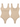 Noa Bodysuit in beige with scoop neckline and strappy back