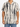 Short-sleeve button shirt featuring a cream background with bold black vertical stripes and a relaxed collar.