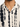 Collared button shirt featuring a cream background with bold black brushstroke patterns.