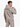 A man wearing a light gray hoodie with a floral design on the shoulders, viewed from the back.