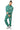 No Risk Pants Set in Teal – full-length side view