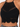 Black crochet halter top featuring intricate patterns and a scalloped hem, perfect for warm weather styling.