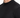Close-up of a black t-shirt featuring a high collar and smooth fabric texture, highlighting its modern design.