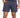 Men's navy shorts with an elastic waistband, drawstring, and side pockets, ideal for casual wear.