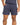 Men's navy shorts with an elastic waistband, drawstring, and side pockets, ideal for casual wear.