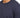 Close-up of a navy blue short-sleeve top featuring a classic crew neckline and soft fabric texture.