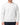 A cozy white sweatshirt with a textured surface and ribbed cuffs, worn by a man with a beard.