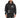 No Risk Pants Set in Black – worn on model, front view with white slogan prints