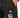 No Risk Pants Set in Black – close-up of the white vertical "F CK all I need is U" print on the leg