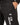No Risk Pants Set in Black – close-up of the white vertical "F CK all I need is U" print on the leg