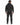 No Risk Pants Set in Black – full-length back view of hoodie with sleeve print and cuffed sweatpants
