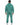 No Risk Top Set in Green – full-length back view of matching hoodie and sweatpants with center back seam